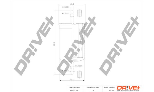 Dr!ve+ DP1110.13.0120 Fuel Filter for INDIGO,MITSUBISHI,VOLVO