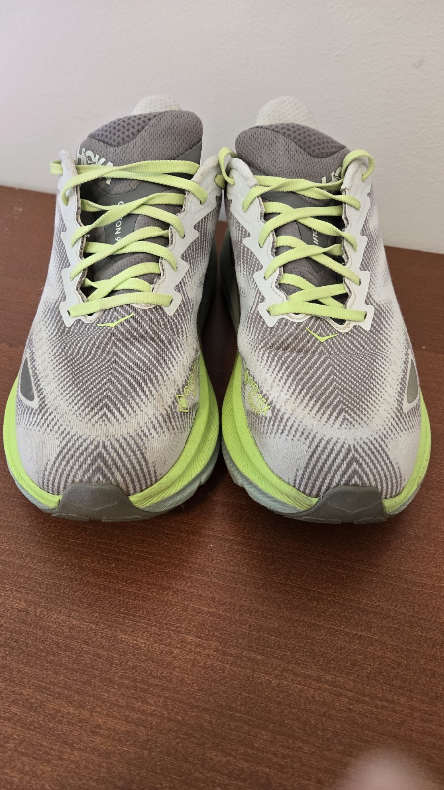 Hoka Clifton 9 GTX Slate Gray Aloe Vera Green RUNNING SHOES MENS SZ 11 D NICE!  thumbnail 2