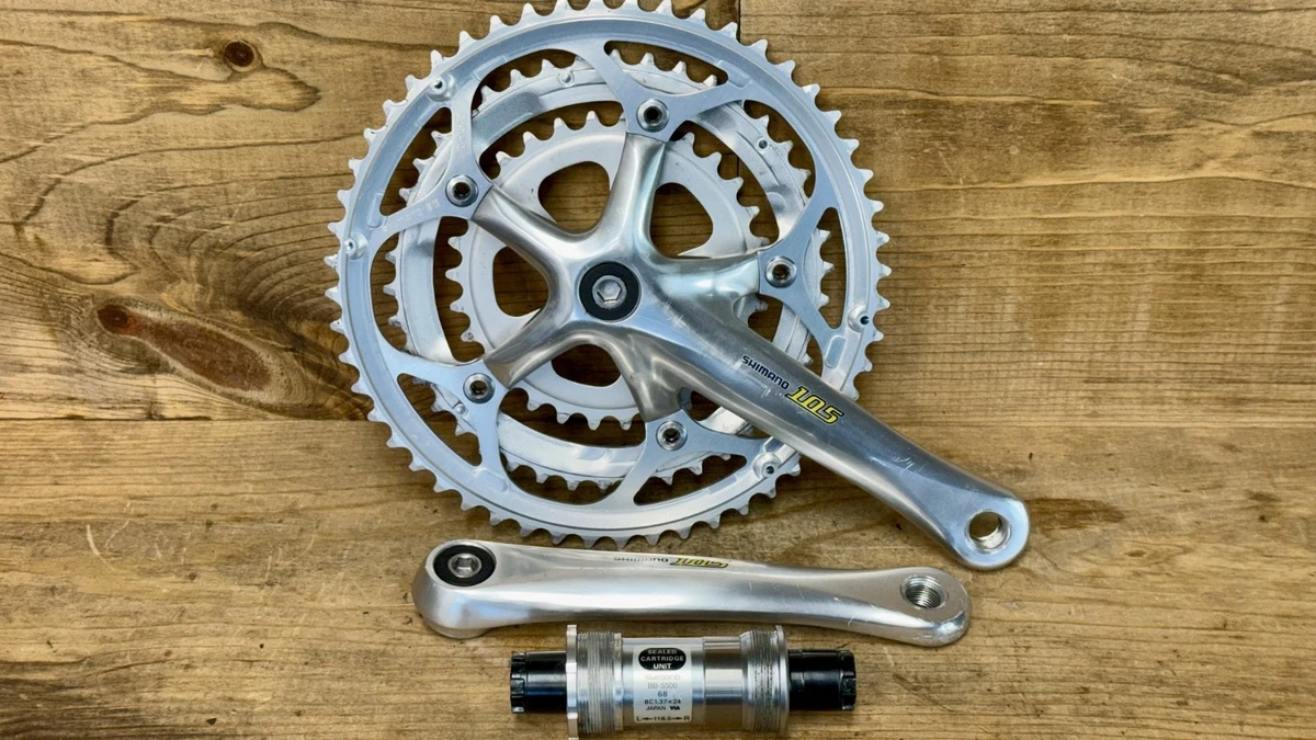 Pédalier Shimano 105 FC-5603 Triple - 172.5 Mm - Vintage Route - Occasion