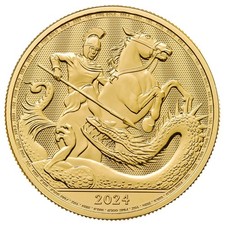 2024 U.K. 100 Pound George and the Dragon 1 oz Gold Brilliant Uncirculated 4822.43 per troy oz