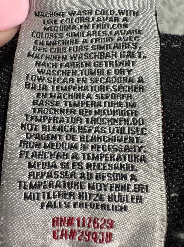 Jeans jeans Mek DNM masculino 32x33 preto vintage algodão/elastano anos 90 casual escritório - Imagem 4 de 4