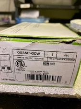 Leviton (OSSMT-GDW) Occupancy Sensor.  PIR & Ultrasonic White