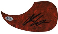Chris Lane Musician Authentic Signed Red Acoustic Guitar Pick Guard BAS #G73045