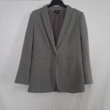 Mossimo Heather Gray Knit Blazer - Women's XL Single Button Jacket