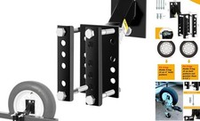 50214 Spare Tire Carrier Mount for Utility Boat For 4-5 Lug Wheels Single 