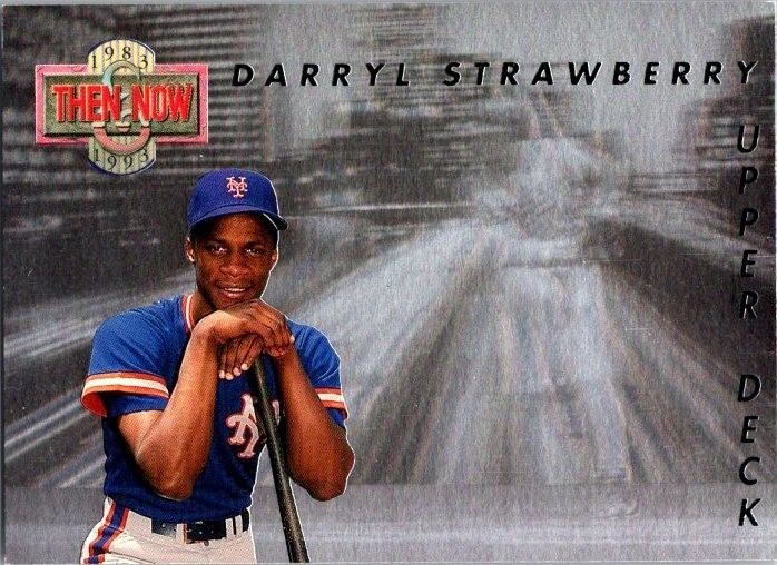 Darryl Strawberry #TN8 Baseball Cards 1993 Upper Deck Then & Now trading card — raw and PSA graded price guide