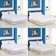Lace Ruffle Elastic Band Bed Skirt /Full/queen/King Size