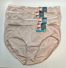 NWT 4 Vanity Fair Illumination Hipster Panties 18107 Rose Beige Size 8/XL