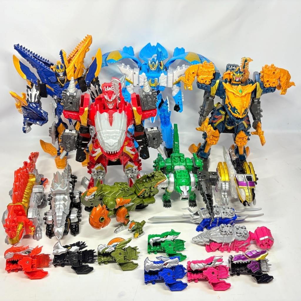 Power Rangers - Figurine Megazord Mastodon Dinozord Articulée 20cm - Zord Combinable Pour Enfants 4 Ans Et +