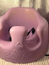 Bumbo Pink Floor Seat for Infants  Babies Adjustable Safety Harness Used new
