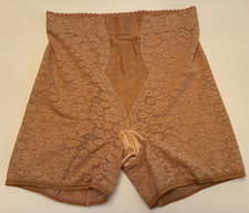 Vintage INSTANT SHAPING GIRDLE Plus Size 2X Nude LACE Shorts Sissy Femme Boudoir