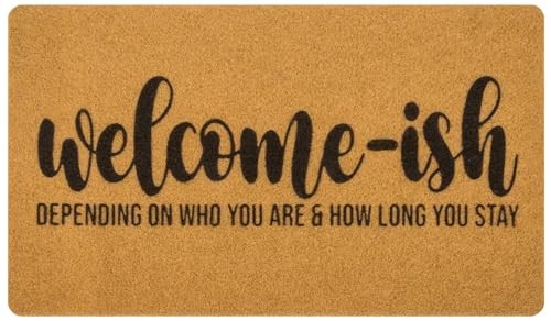 Funny-Welcome-Door-Mat-Outside-Entrance-Doormat-Welcome - Ish Front-Door