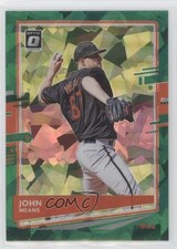 2020 Panini Donruss Optic FOTL Green Cracked Ice Prizm 4/7 John Means #189 1b8