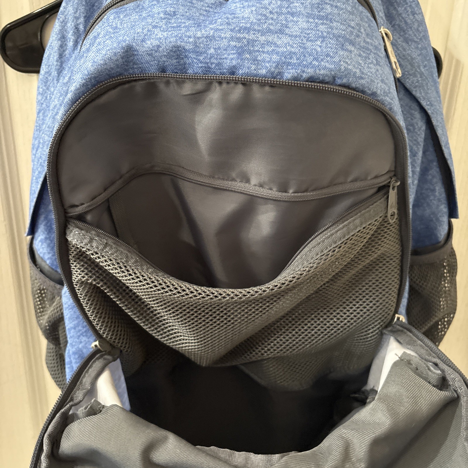 Adidas Blue Large Backpack Load Spring Laptop Poc… - image 6