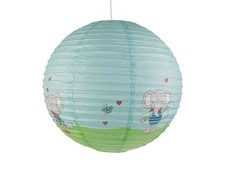 Papierlampenschirm für Kinder mit LOLO LOMBARDO Motiv Lampion Kugel Kinderlampe