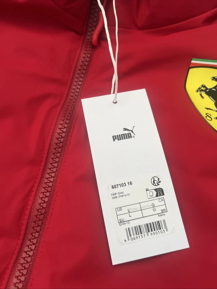 Ferrari Puffer Vest Large - Image 4 of 4