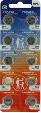 10 Renata 389 Watch Batteries, SR1130W Battery | Ship USA EXP 2028