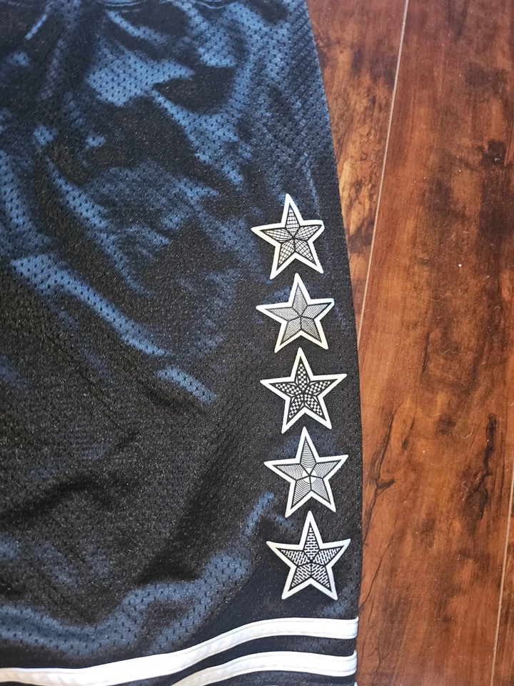 2015 NBA All-Star Game West Brooklyn Black shorts Adidas 2XL red white blue NYC - Image 2 of 4