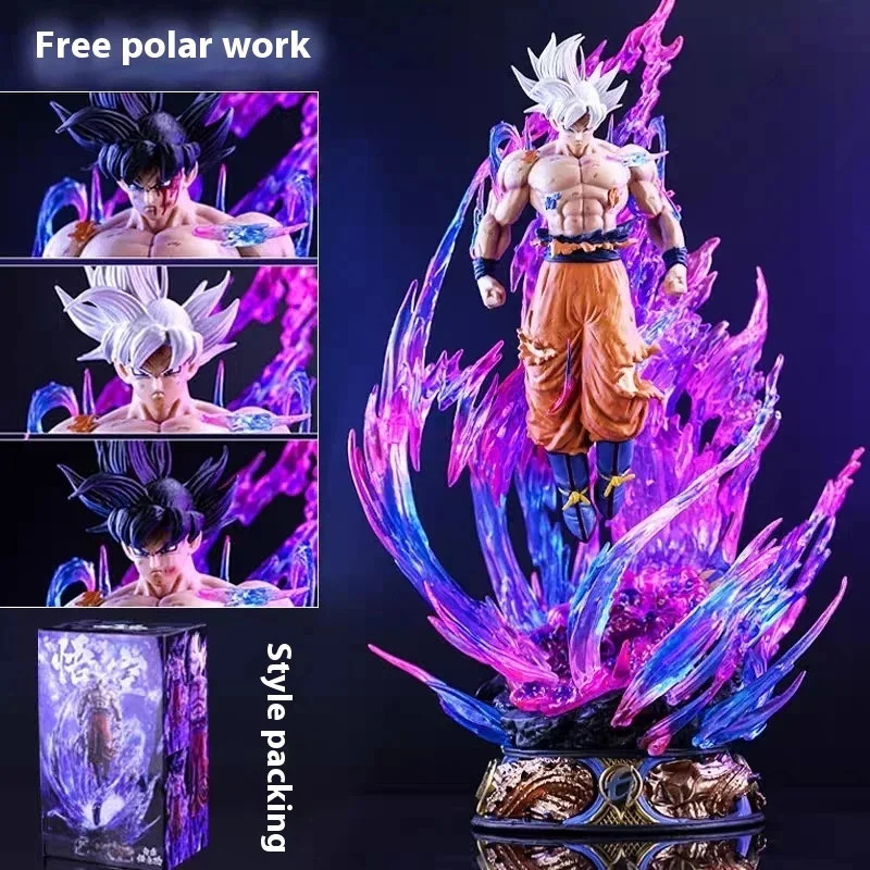 Figura de acción de anime Dragon Ball de 25 cm Son Goku Ultra Instinct Super Saiya