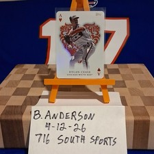 All Aces Dylan Cease Topps 2023 Series 1 Chicago White Sox Ace of Hearts Insert