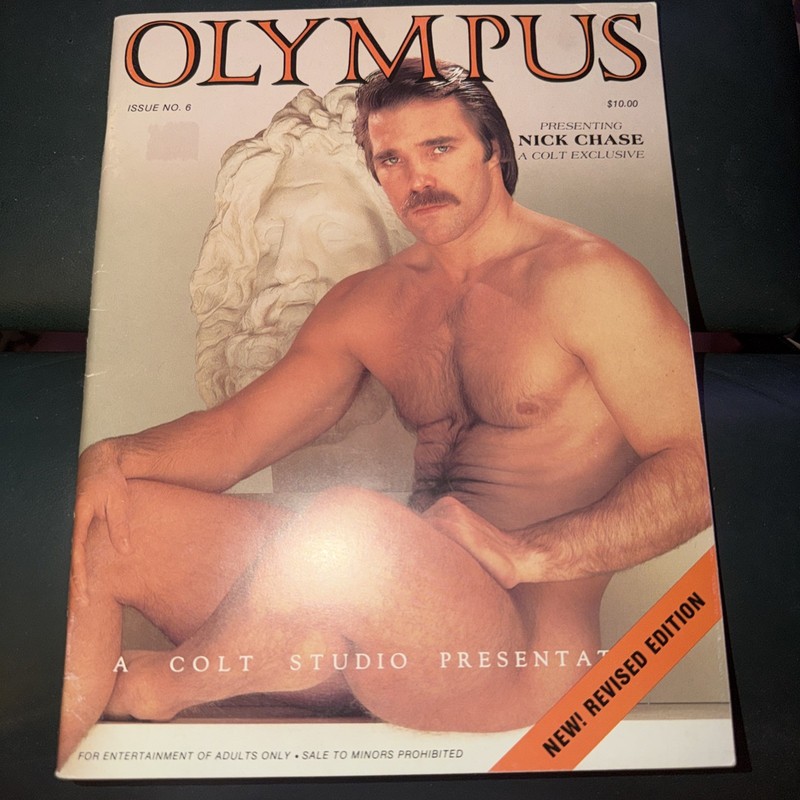 OLYMPUS No 6 Nick Chase Male Gay Interest Man Photos Magazine 1986 Colt Studio