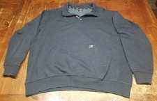 Ariat  Rebar Overtime Fleece Sweater - Mens Sz XL Charcoal Grey - 1/4 Button Up