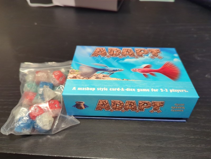 A.D.A.P.T. (Strategy Card & Dice Game) with the 5 in 1 extra options expansion