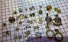 25 Prs Of Vintage Clip-On Costume Jewelry Ear Rings