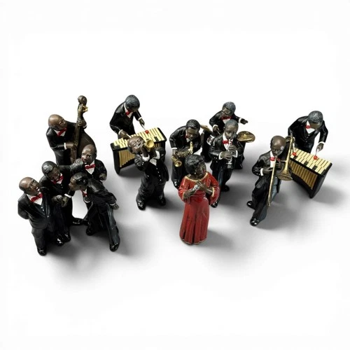 Vintage Enesco Parastone All That Jazz 10pc Figurine Set 199 1990s vintage concert t-shirt, vintage, single stitch, B+ condition
