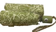 Vera Bradley Spring Floral Turtle Green mini umbrella-green white- strap cover