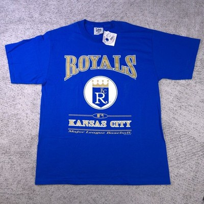 VTG Kansas City Royals Shirt Mens XL Nutmeg Mills Lee Sport 90s Deadstock NOS