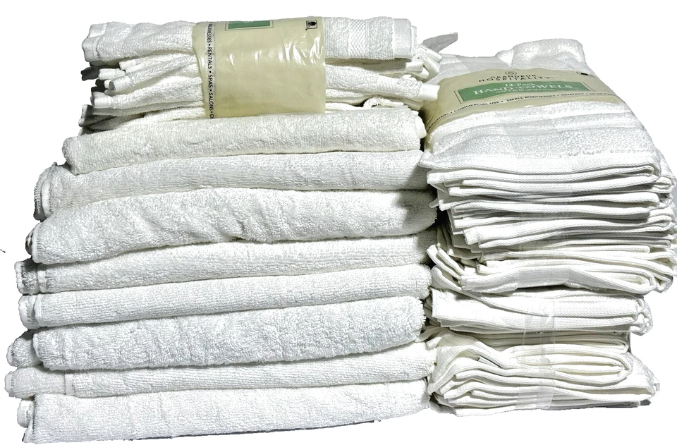 Grandeur Hospitality-10 Toallas de Baño, 12 Toallas de Mano y 48 Toallas de Lavado 100% Algodón Foto 2 de 2