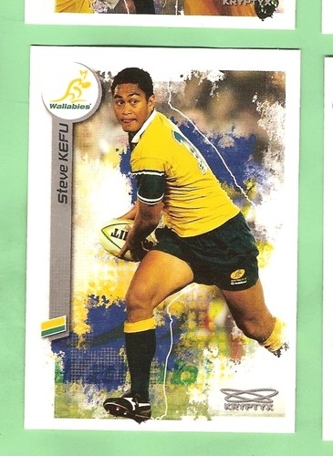 2003 RUGBY UNION CARD #89 STEVE KEFU, AUSTRALIAN WALLABIES - 第 1/1 張圖片