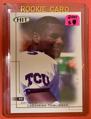 2001 LaDainian Tomlinson HIT #5 San Diego Chargers Vintage football card NFL AFL