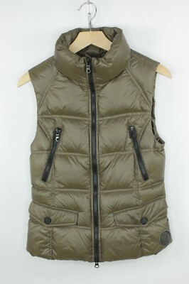 JOOP! Slim Fit Puffer Vest Down Jacket Dark Khaki Women's Size: 34/ XS / US 0