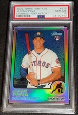 PSA 10 RC /673 JEREMY PENA CHROME REFRACTOR TRUE ROOKIE #629 2020 Topps Heritage