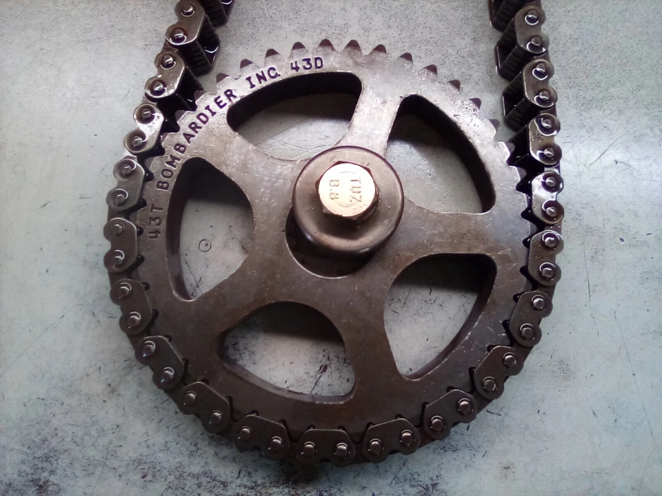 Ski-Doo Legend 500 ss GT 74p 2004 cadena de transmisión 23/43 piñones parte superior inferior Foto 2 de 4