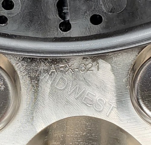 New American Force AFX321 Chrome REAR Dually 10 Lug Wheel Center Cap w Screws - Picture 6 of 7