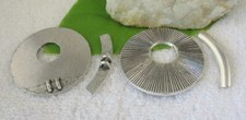 6 Set Antiqued Silver Flat Round toggle clasps for jewelry making