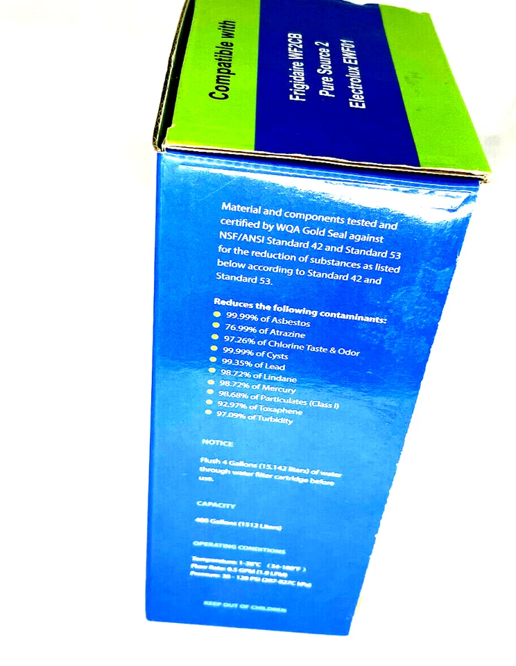 Filtro de agua para refrigerador Blue Mountain BMW-F2 NUEVO leer para compatibilidad 8F Foto 4 de 4