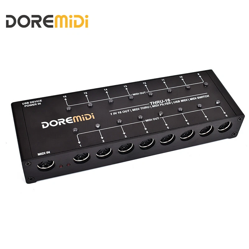 DOREMiDi MIDI THRU-16 Box Filter und Switch Controller