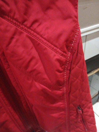 Coldwater Creek Women's Red Full Zip Puffer Vest Size 1X 16 18 Spring jacket - Picture 10 of 11