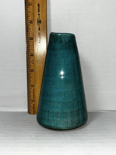 Türkisblau Crackle Keramik Vase Blumenständer klein - Bild 8 von 8