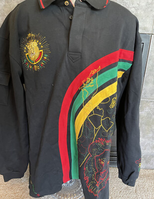 Urban Wear Hustlar Barefox Pullover Black Shirt Long Sleeve XXL Graphic