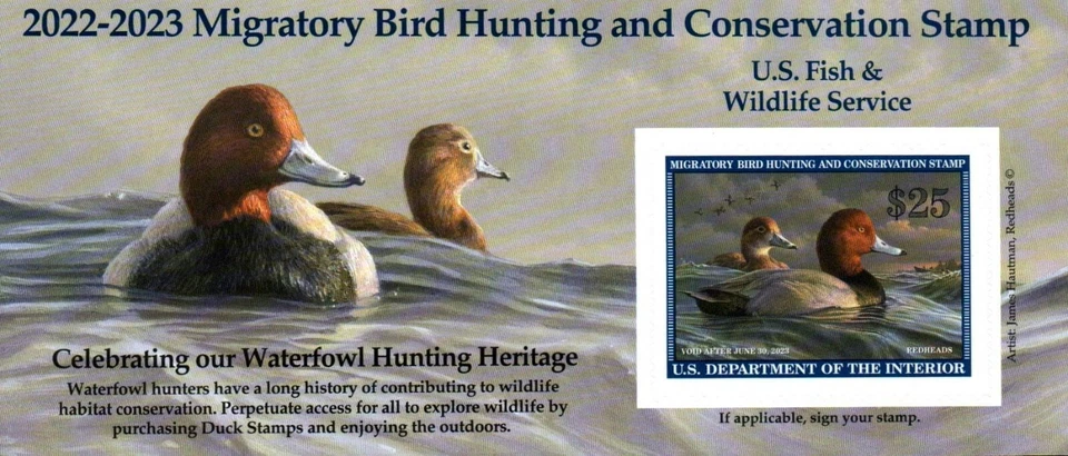 New Sealed Lot of 25 2022 - 2023 - $25 US Federal Duck Stamp by James Hautman - Image 2 of 4