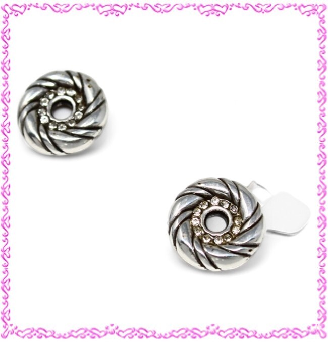 Brighton Inner Circle Round Crystal Post Earrings - image 2