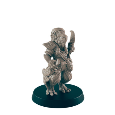 Dragonkin Female Swashbuckler - Everyday Folk - Mini - EC3D - - Dungeons & Drago