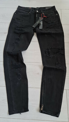 Preach Herren Jeans  Slim Fit Kaylen A Nice Name Vintage Black Größe 32/32