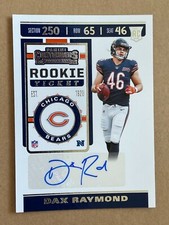 2019 Contenders Rookie Ticket DAX RAYMOND Auto RC        Bears