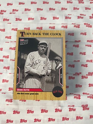🛑 BABE RUTH BOSTON RED SOX 2022 TOPPS NOW TURN BACK THE CLOCK #51 🔥 (PR ...